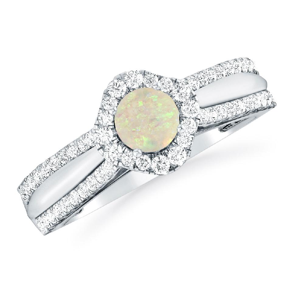 White Gold - Opal