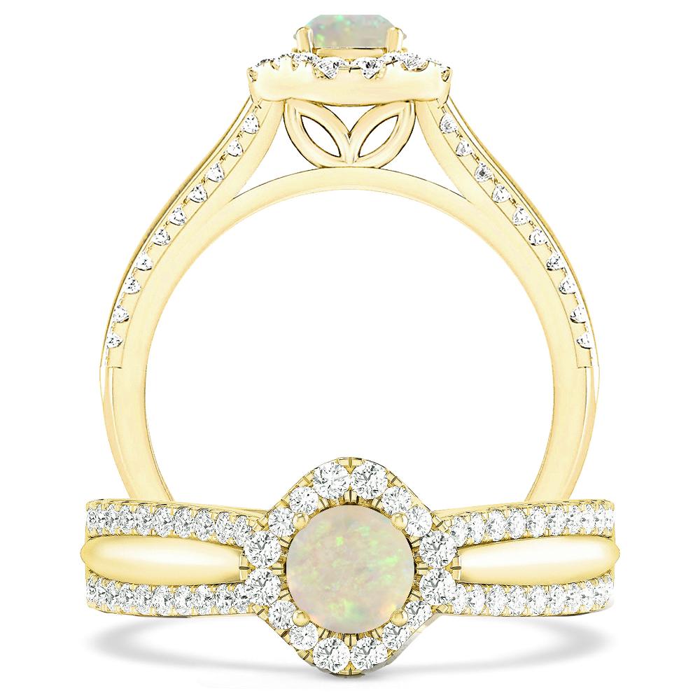 Yellow Gold - Opal