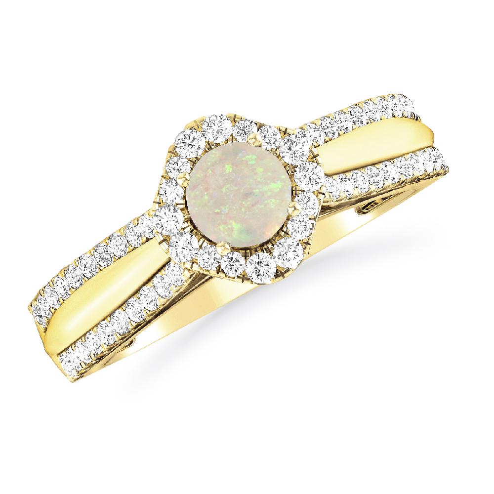 Yellow Gold - Opal