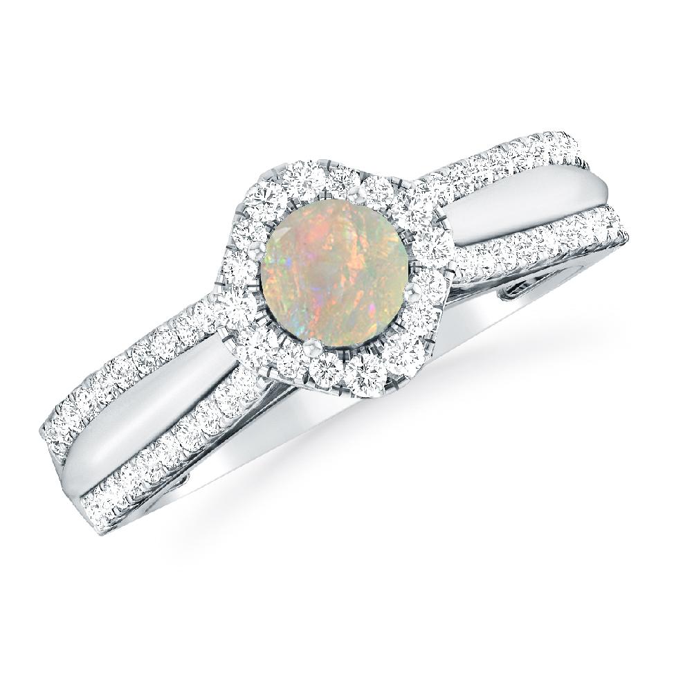 White Gold - Opal