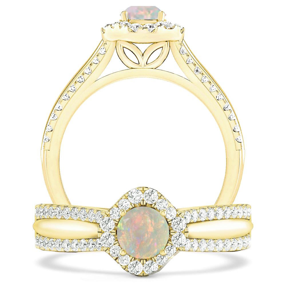 Yellow Gold - Opal