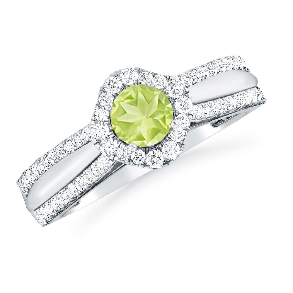 White Gold - Peridot