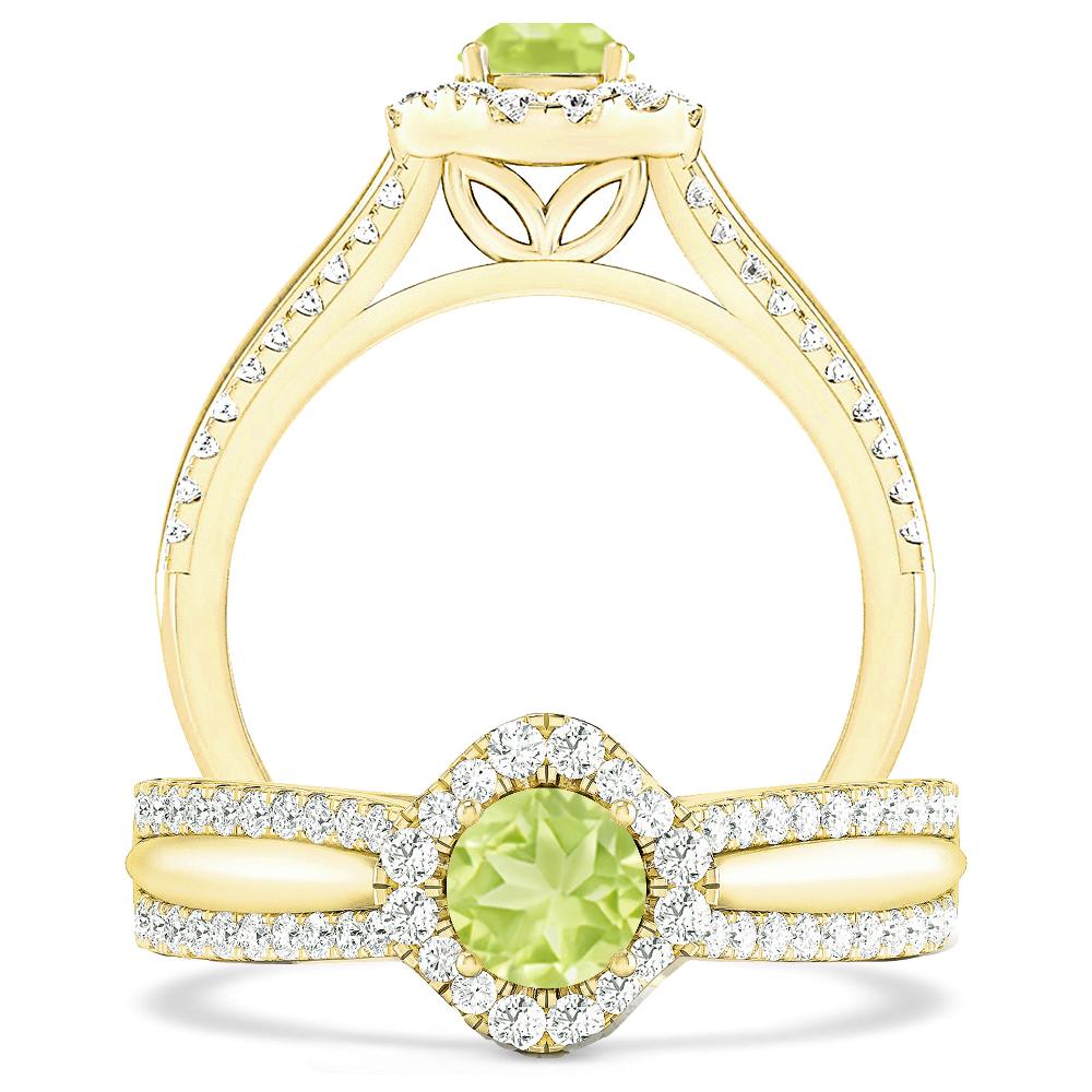 Yellow Gold - Peridot