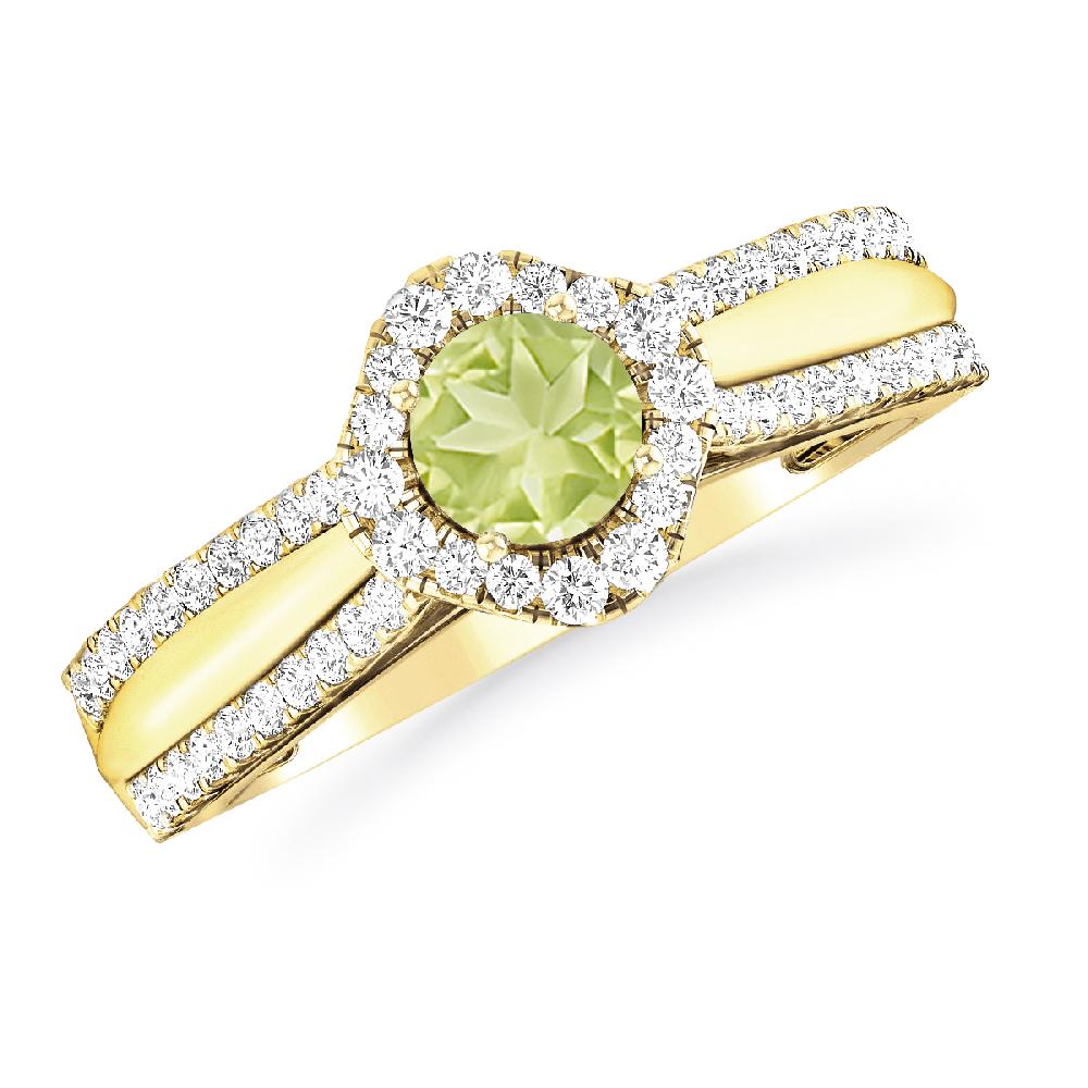 Yellow Gold - Peridot