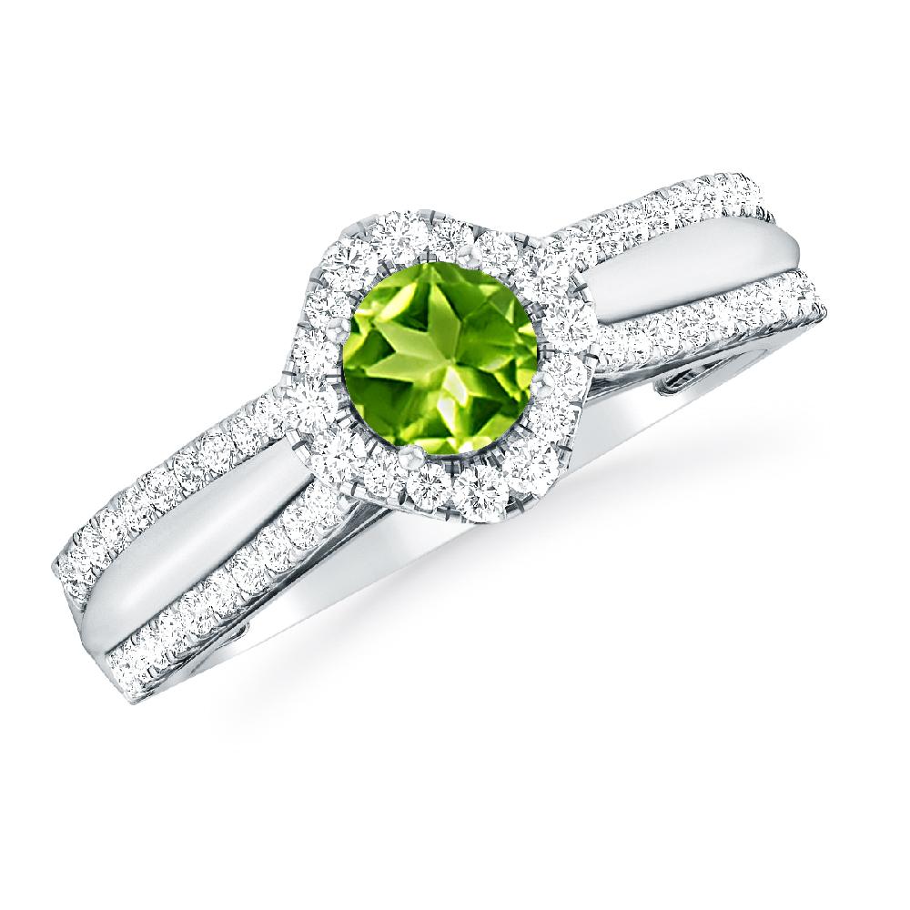 White Gold - Peridot