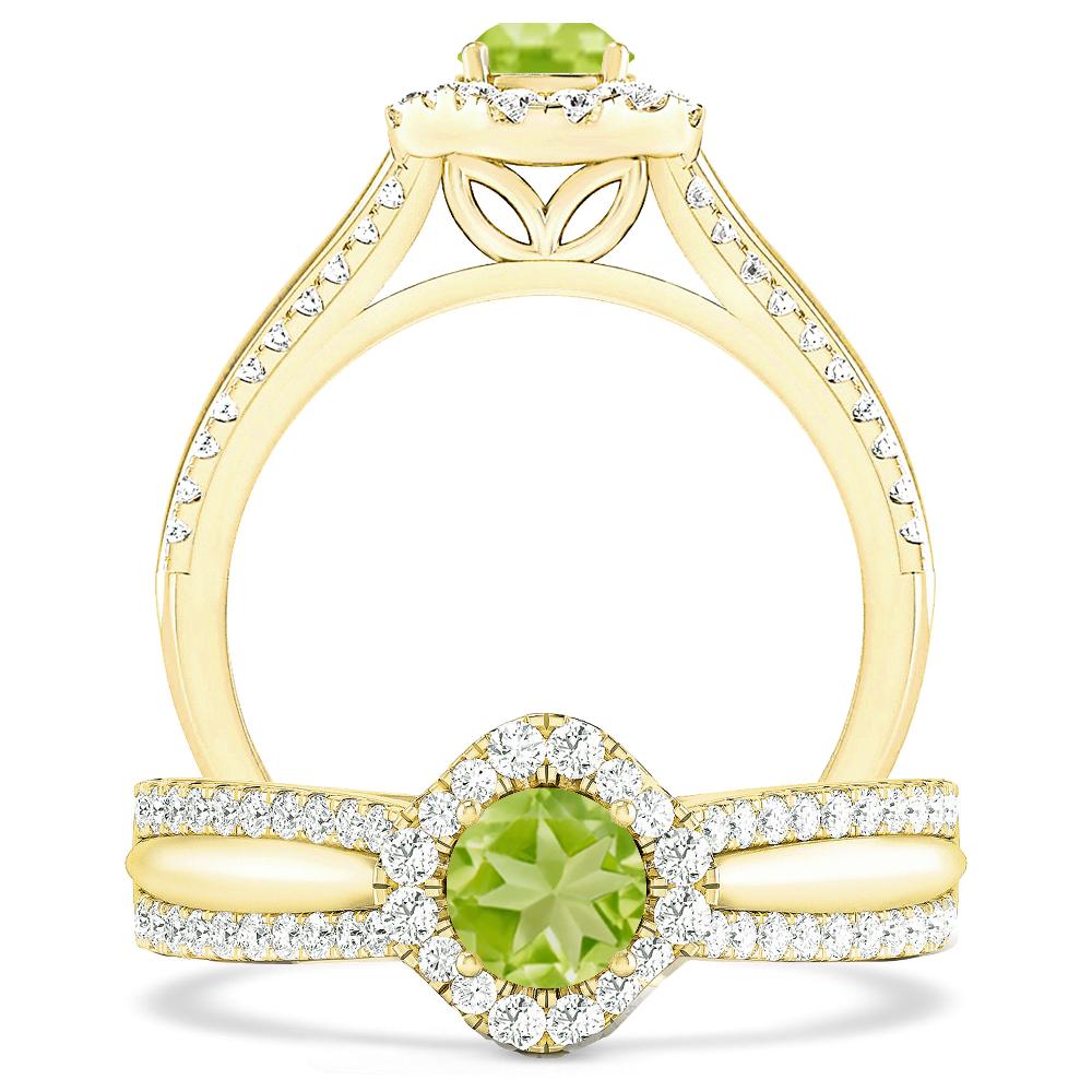 Yellow Gold - Peridot