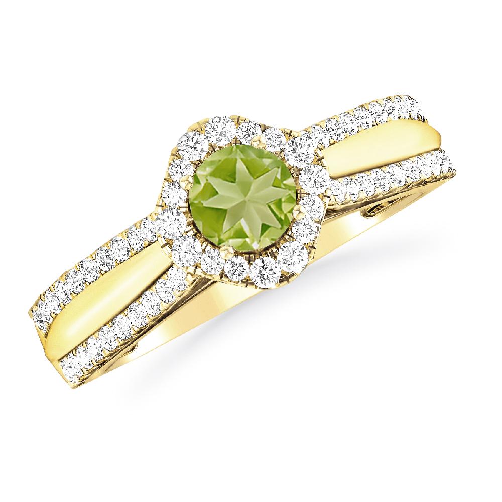 Yellow Gold - Peridot