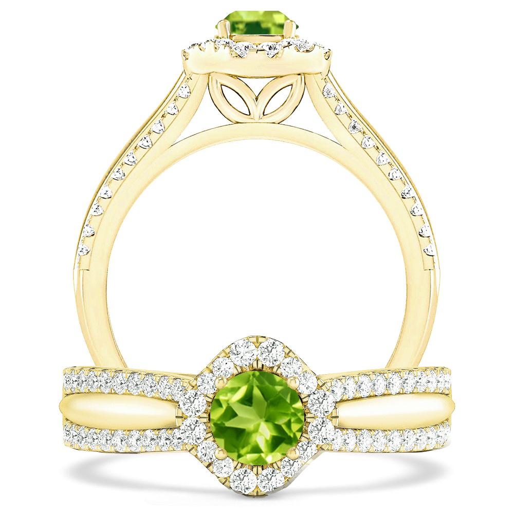 Yellow Gold - Peridot