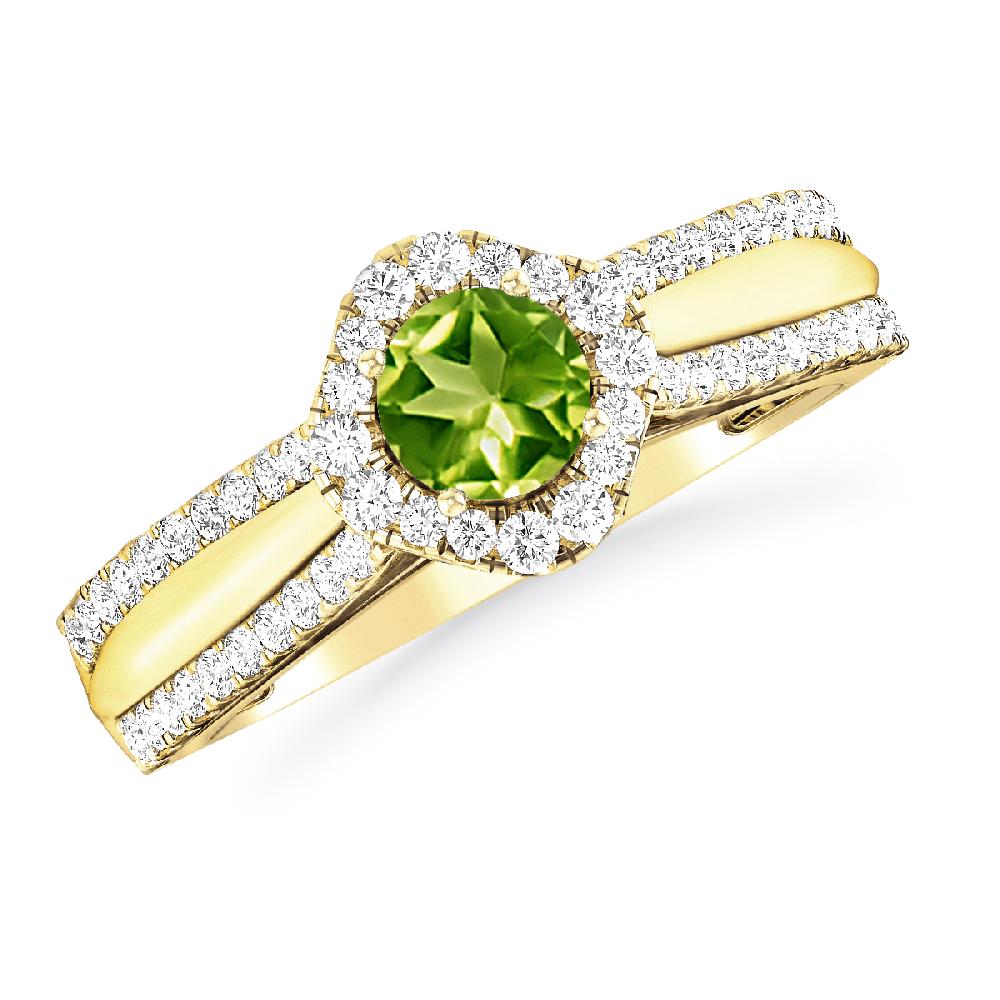 Yellow Gold - Peridot