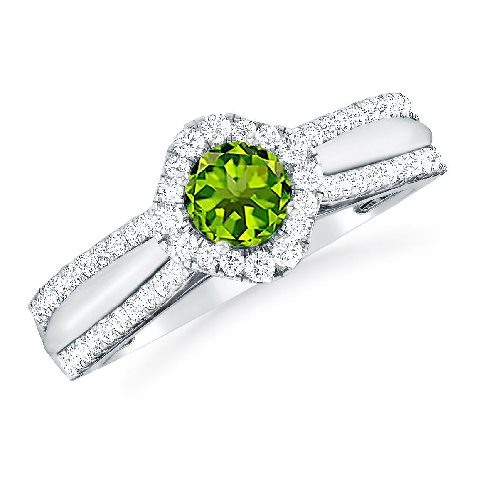 White Gold - Peridot