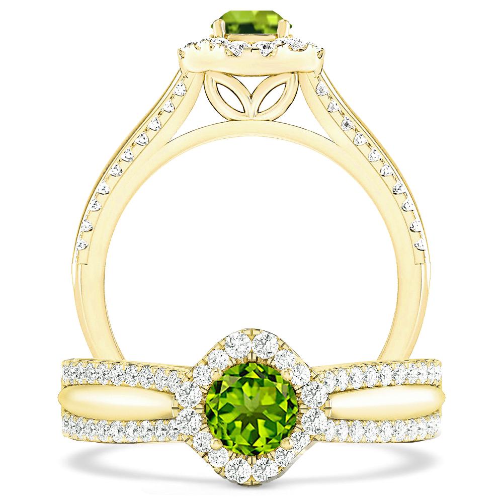 Yellow Gold - Peridot