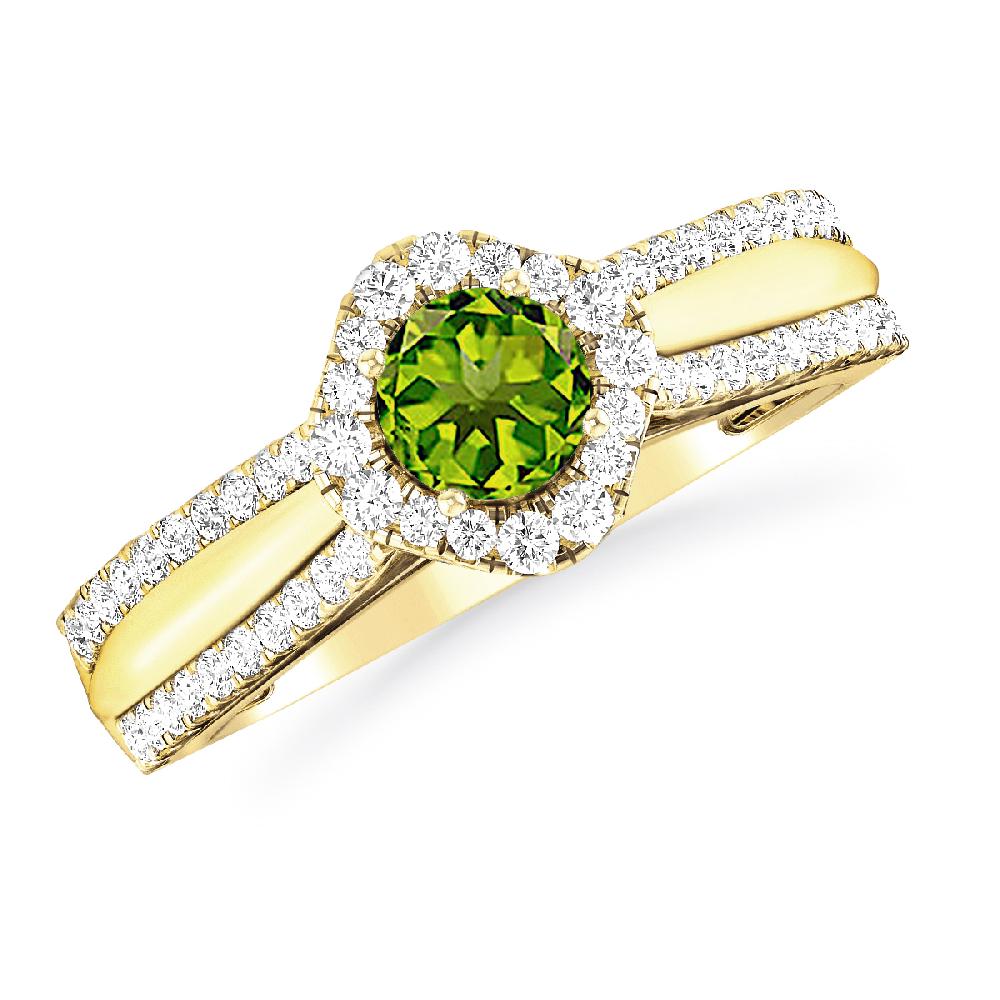 Yellow Gold - Peridot