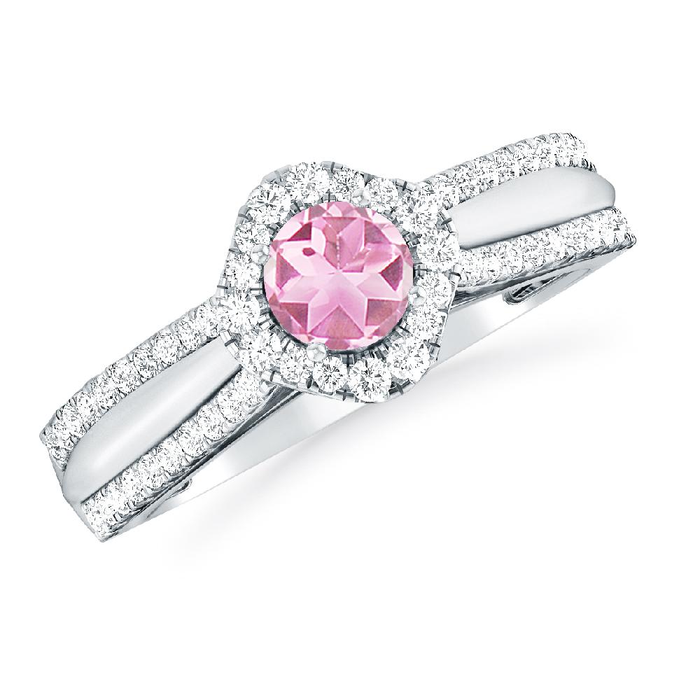 White Gold - Pink Tourmaline