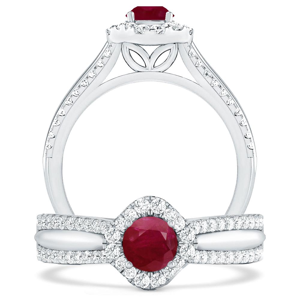 White Gold - Ruby