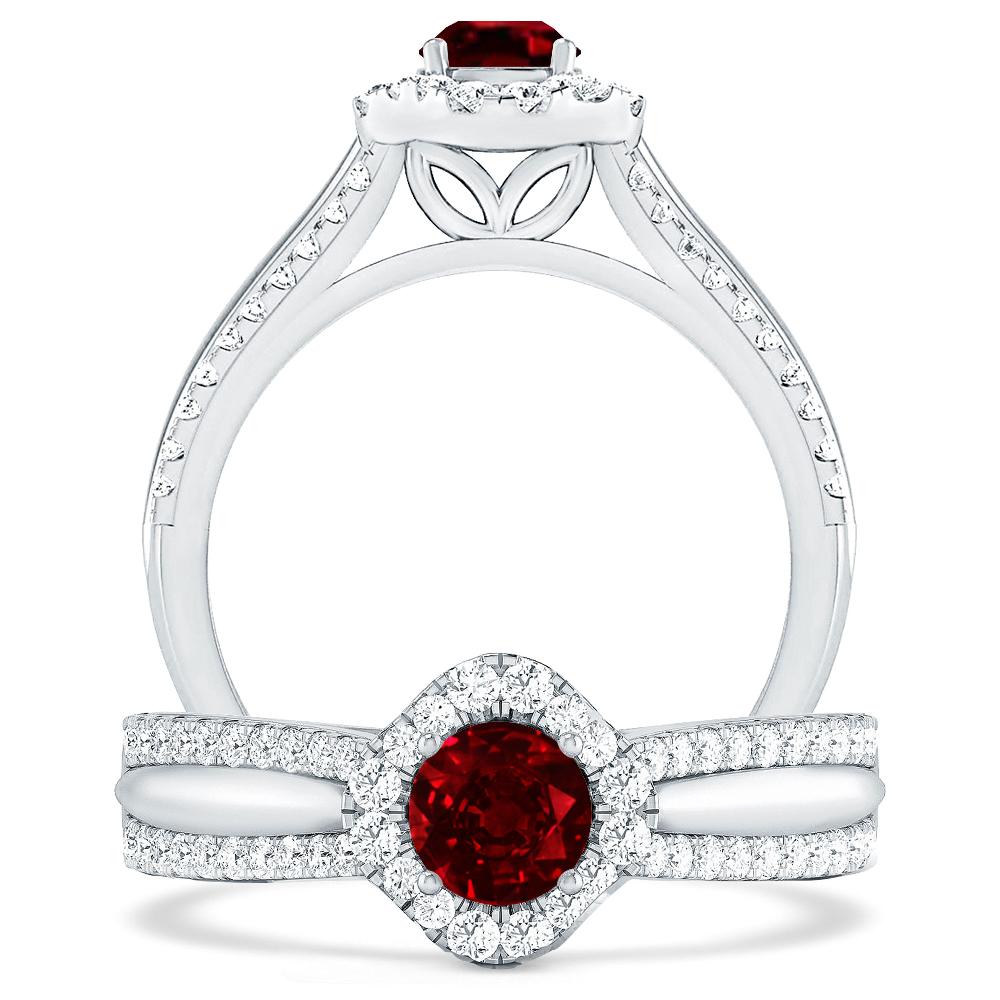 White Gold - Ruby