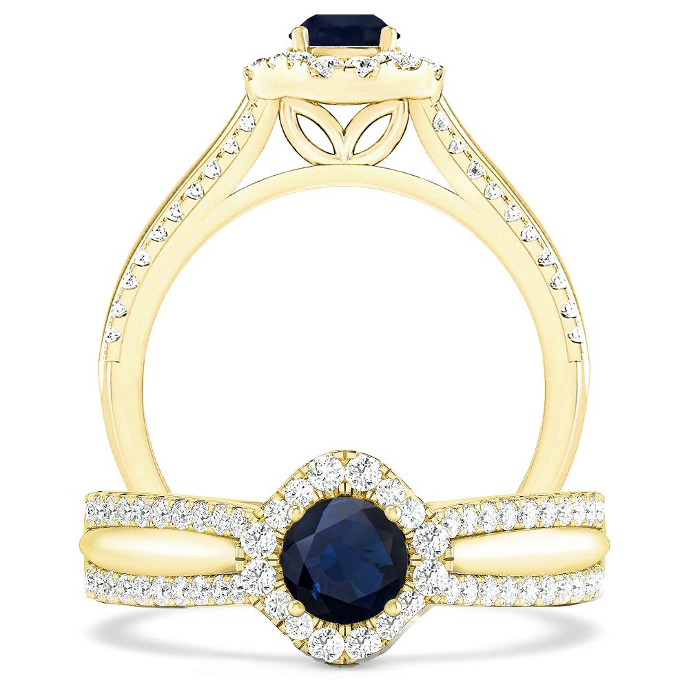 Yellow Gold - Sapphire