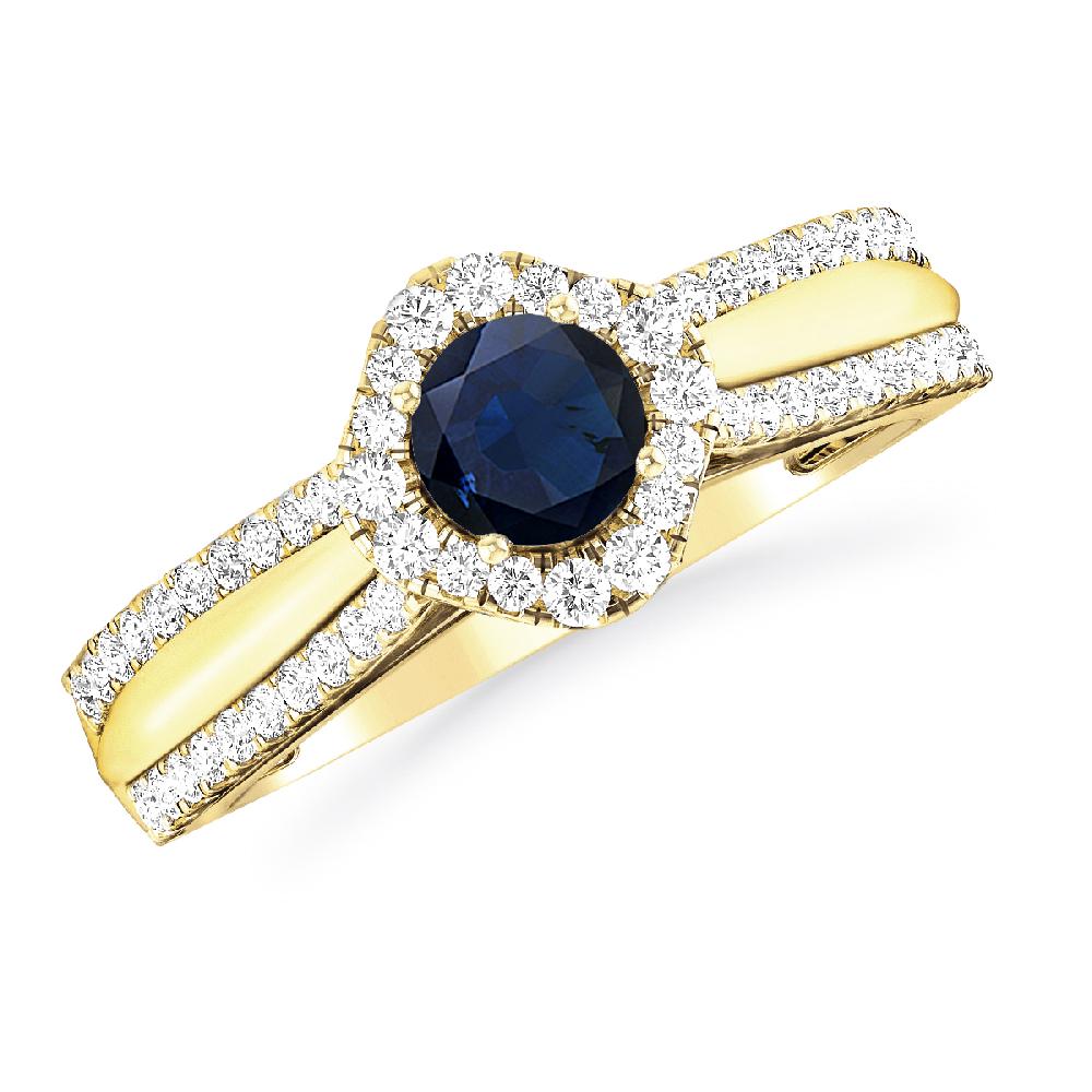 Yellow Gold - Sapphire