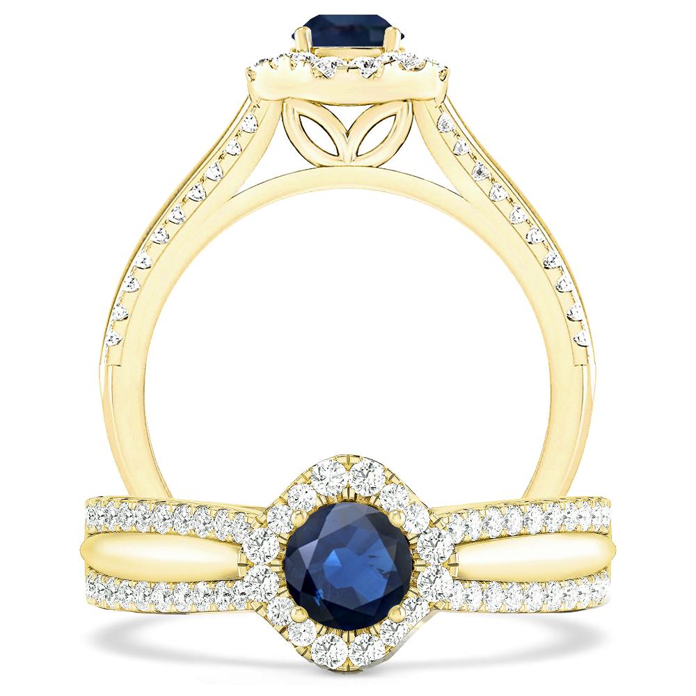 Yellow Gold - Sapphire