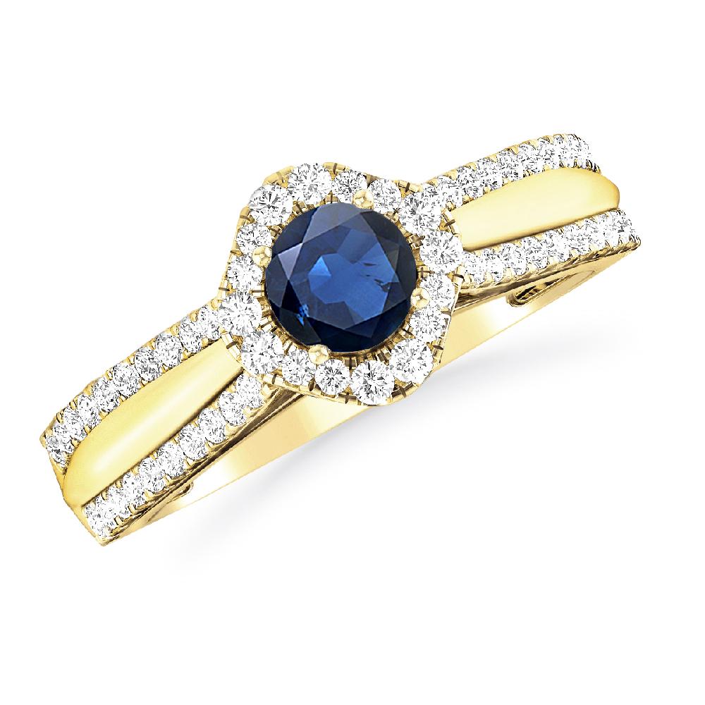 Yellow Gold - Sapphire