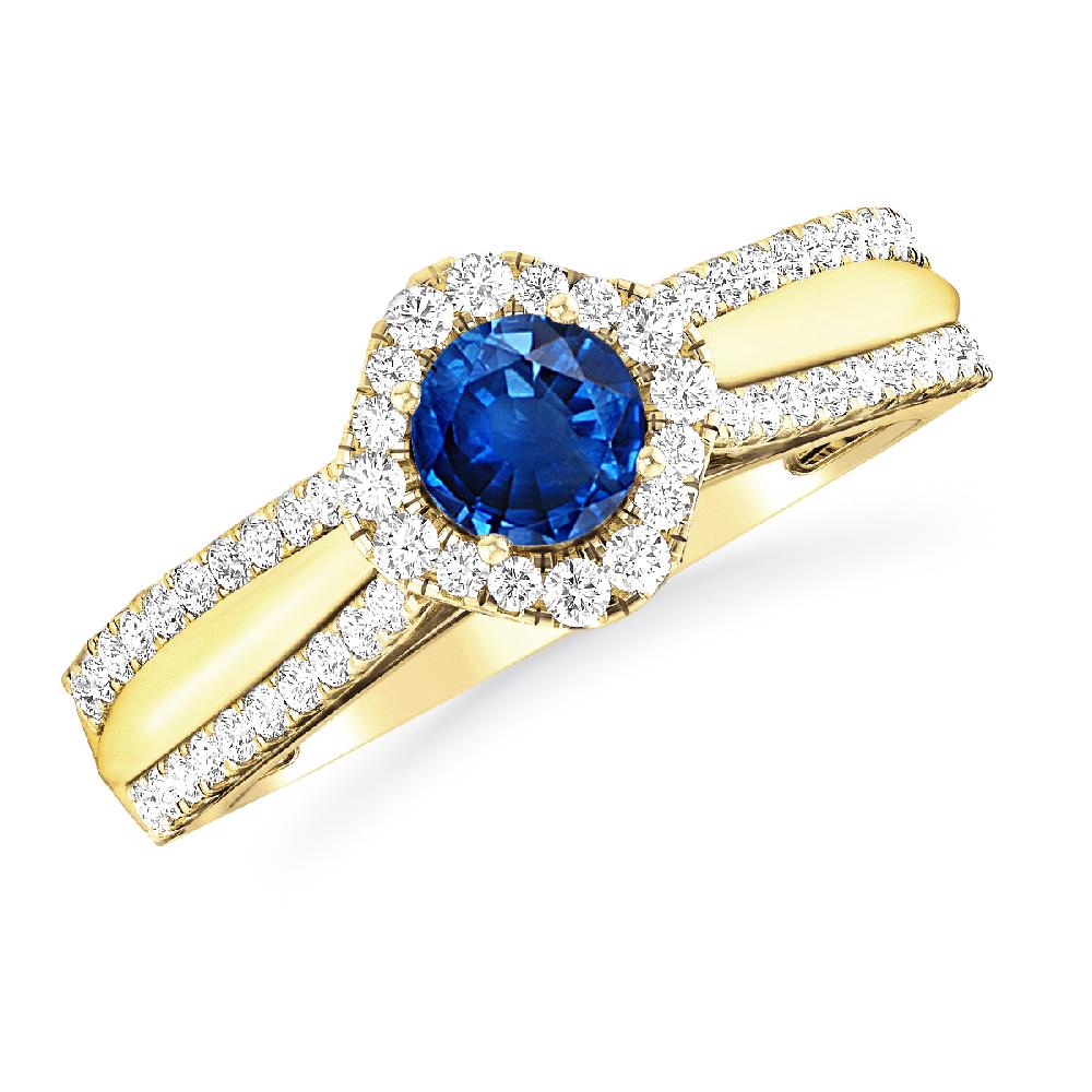 Yellow Gold - Sapphire