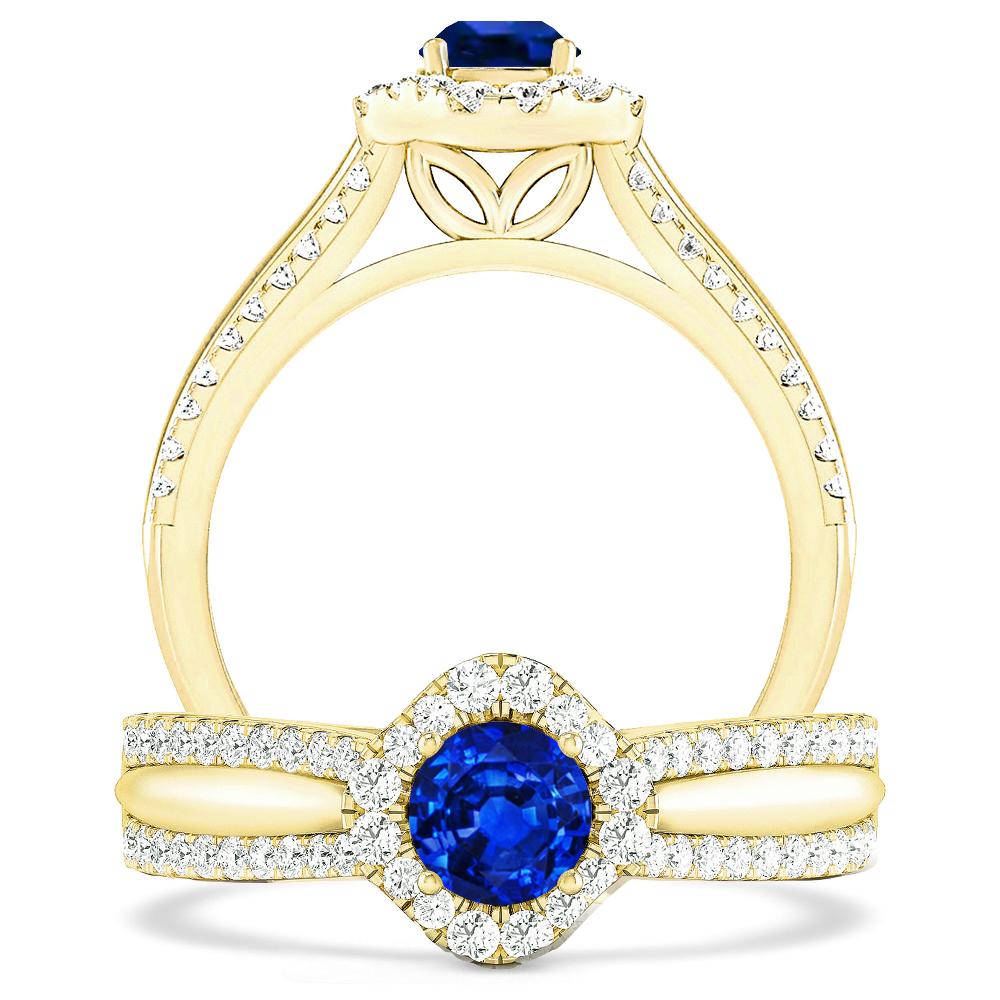 Yellow Gold - Sapphire