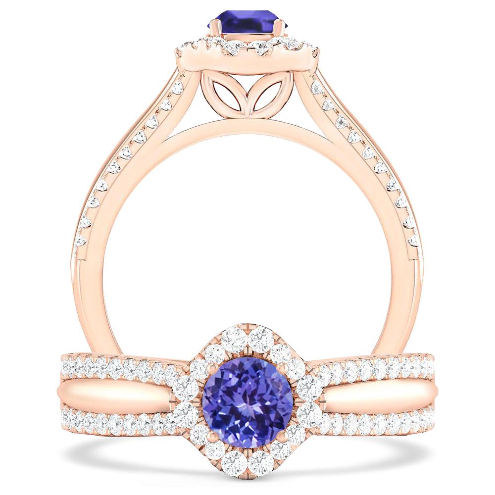 Rose Gold - Tanzanite