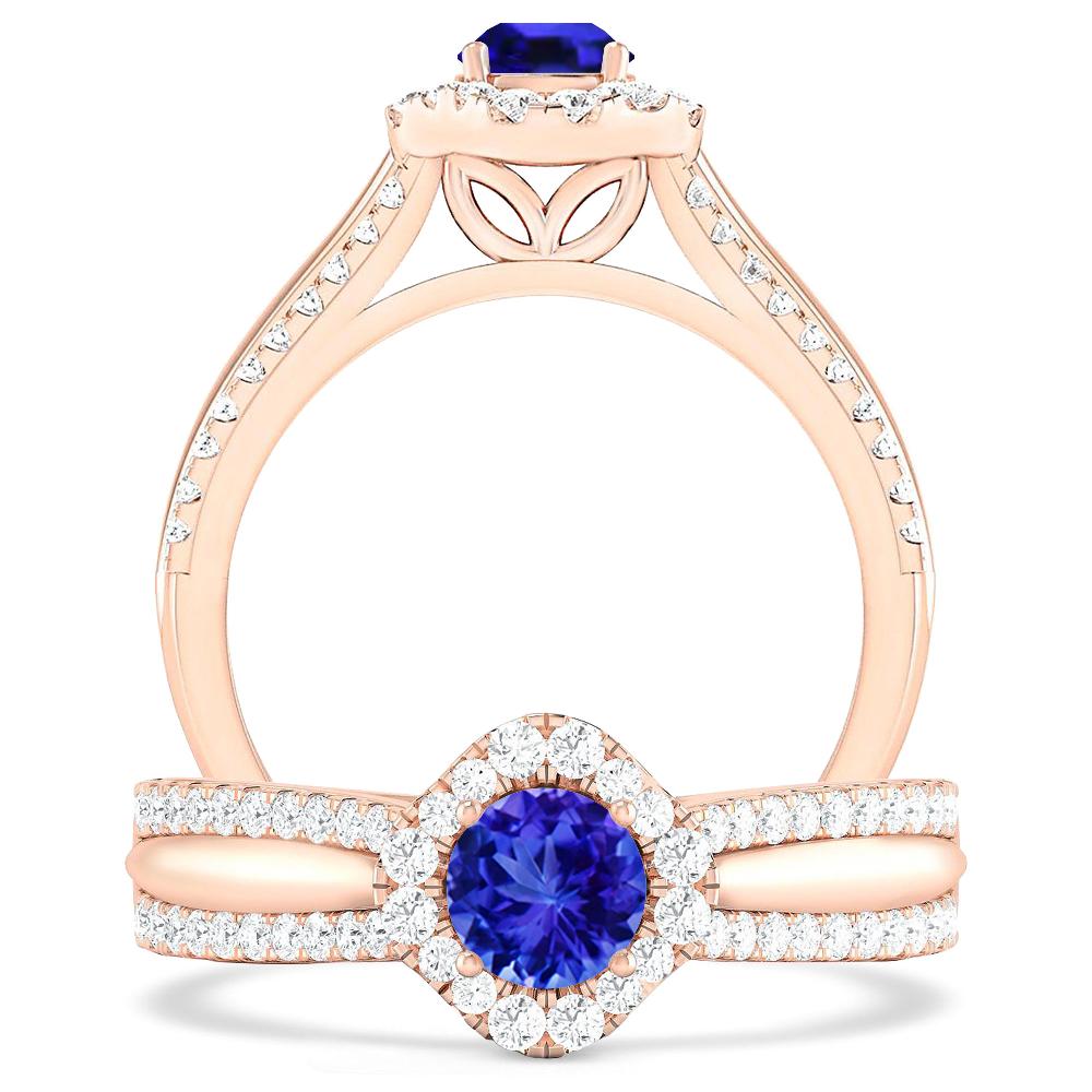 Rose Gold - Tanzanite