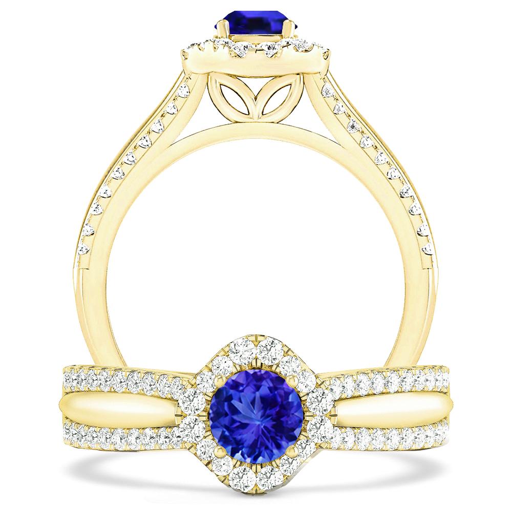 Yellow Gold - Tanzanite