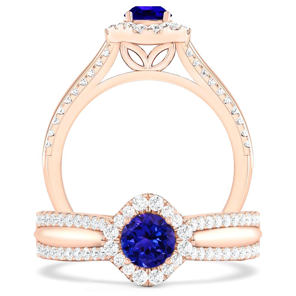 Rose Gold - Tanzanite