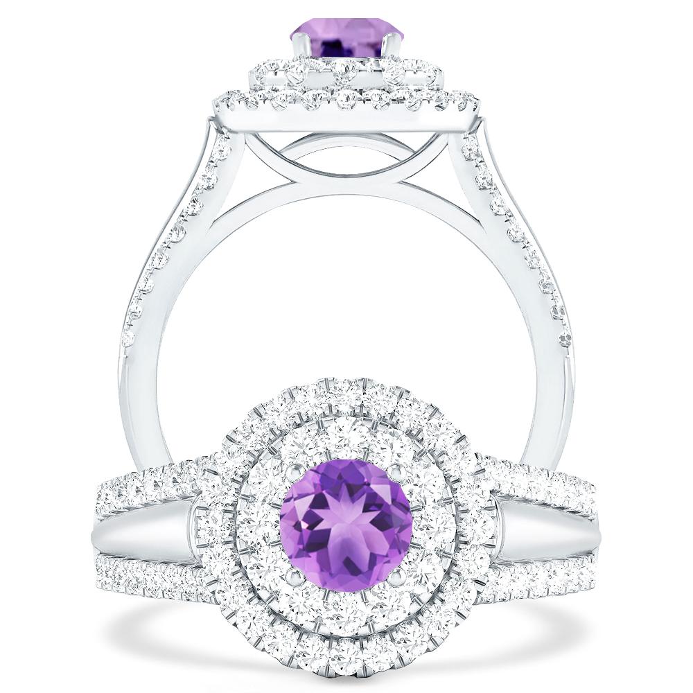 White Gold - Amethyst