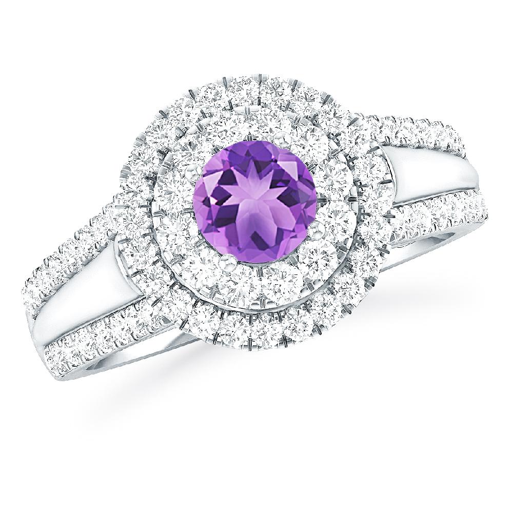 White Gold - Amethyst