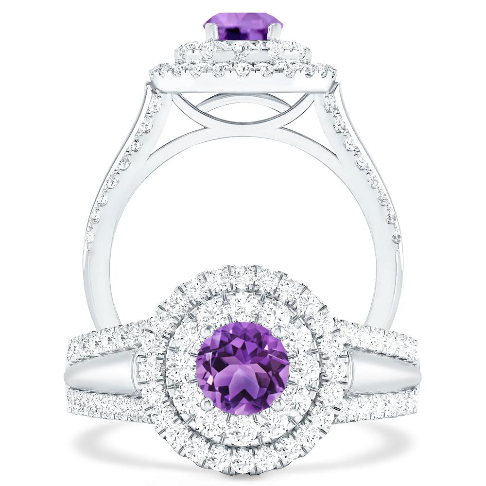 White Gold - Amethyst