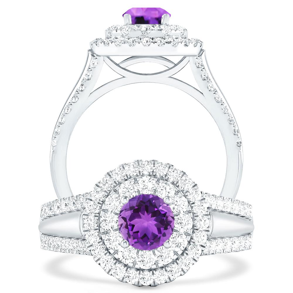 White Gold - Amethyst