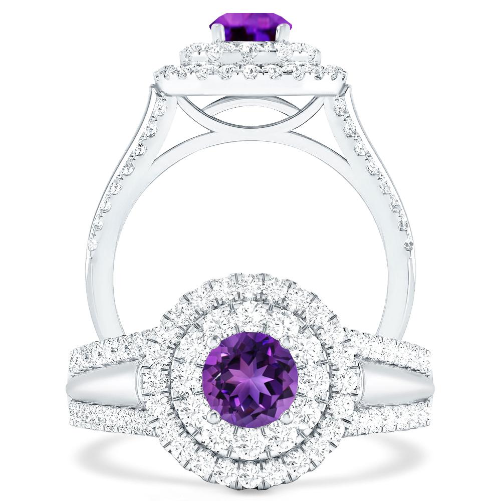 White Gold - Amethyst