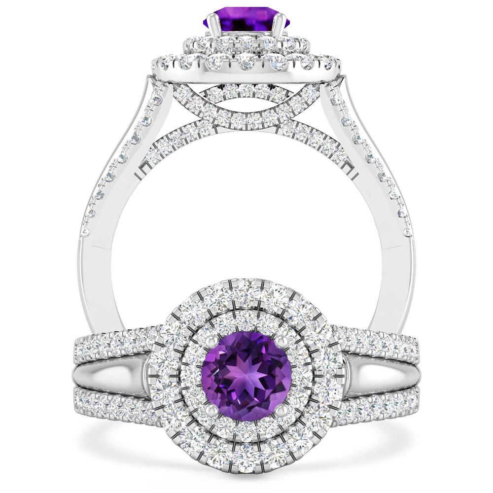 White Gold - Amethyst