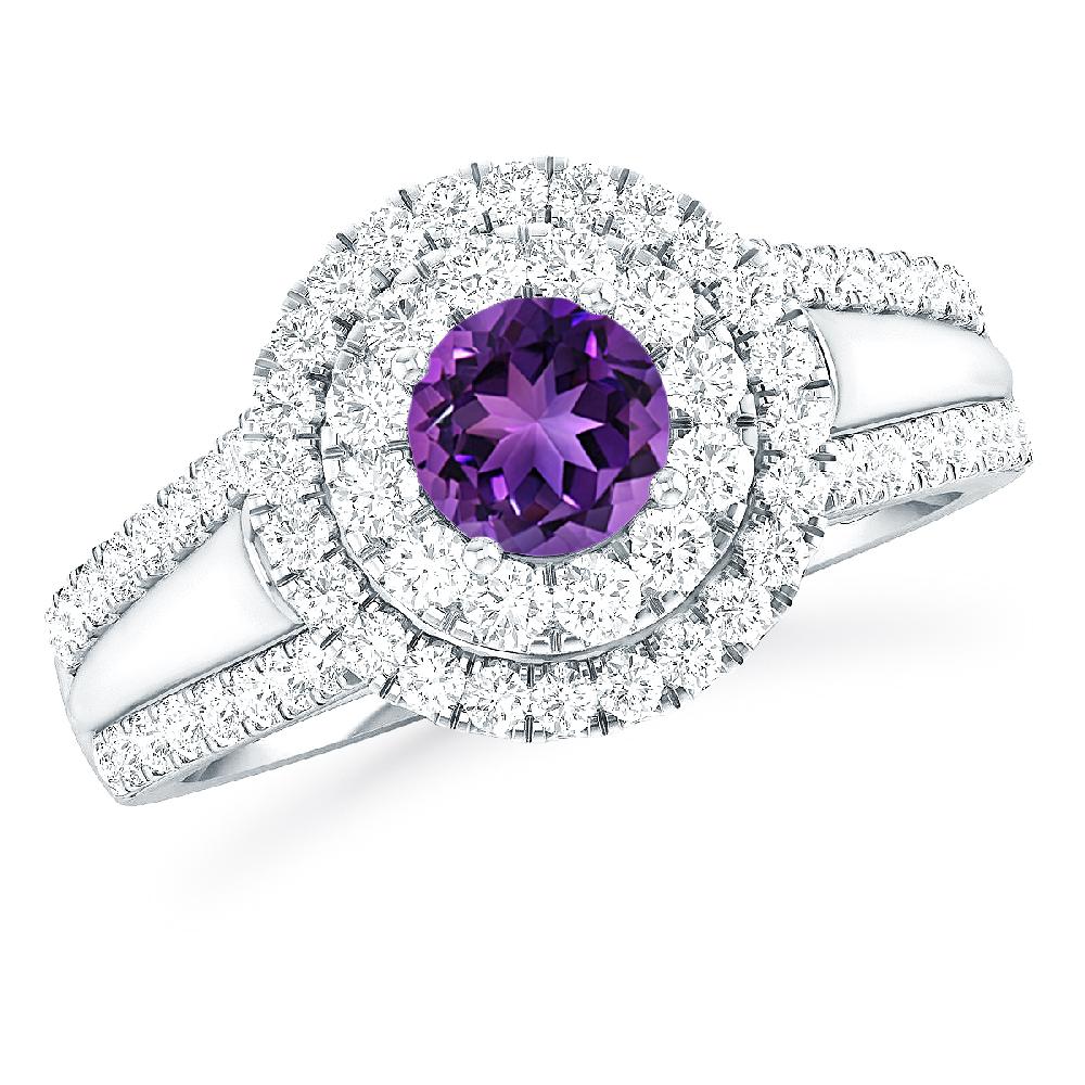 White Gold - Amethyst