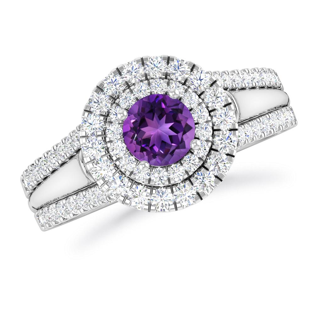 White Gold - Amethyst