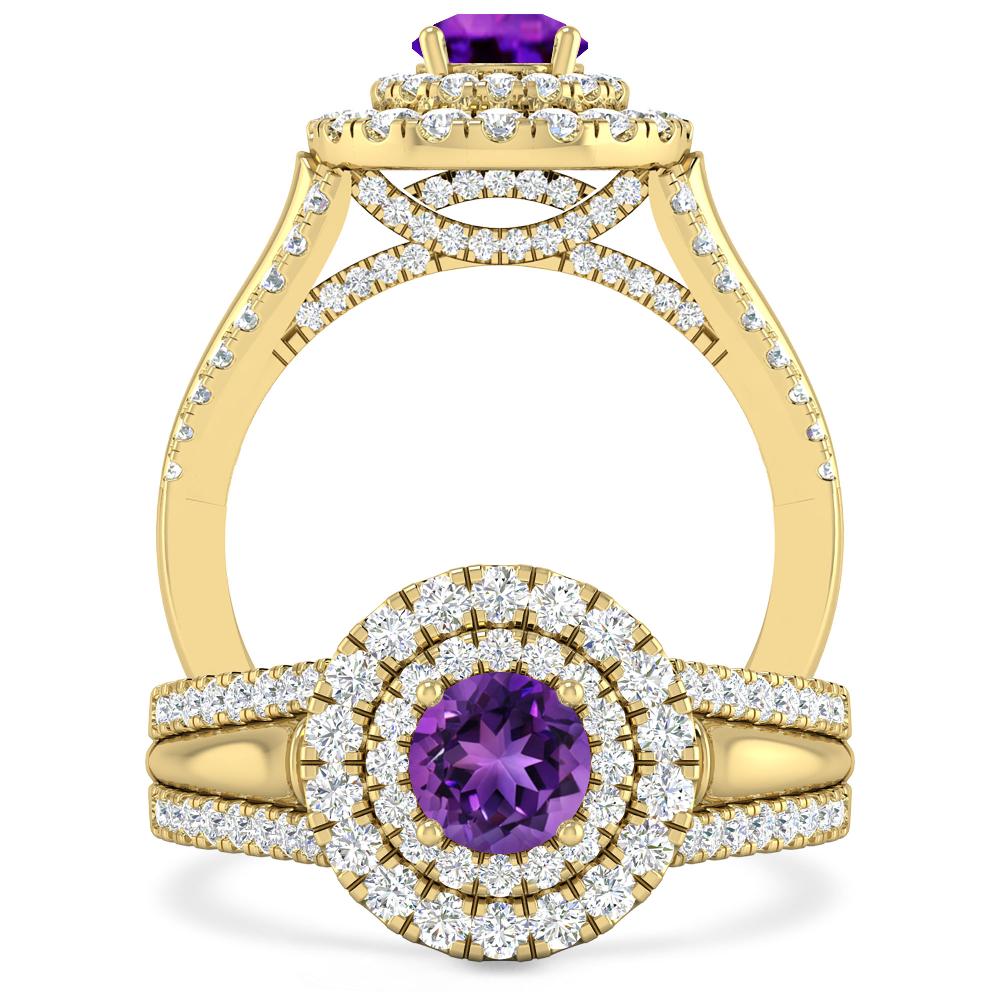 Yellow Gold - Amethyst