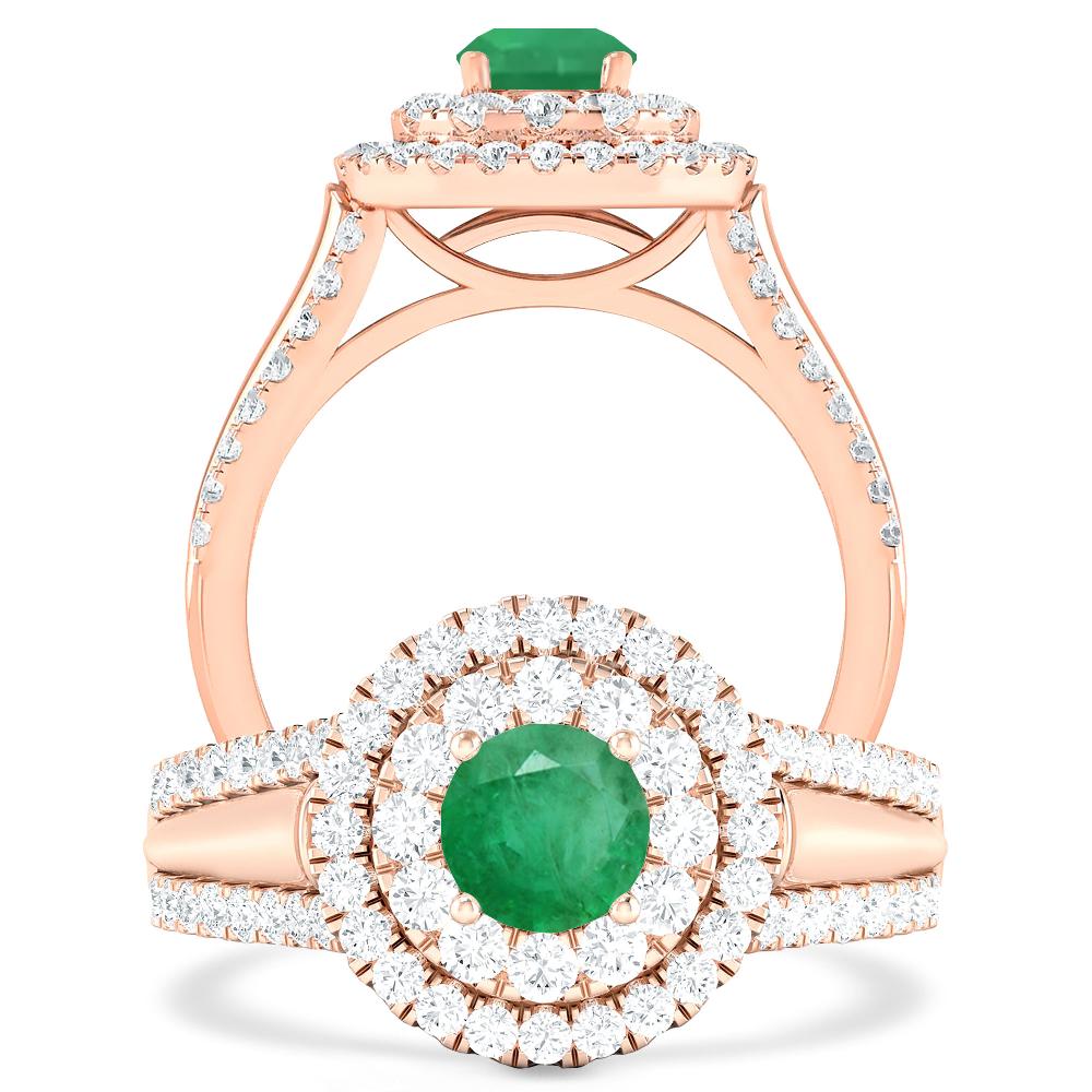 Rose Gold - Emerald