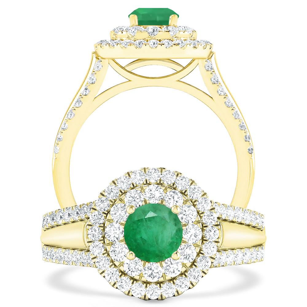 Yellow Gold - Emerald