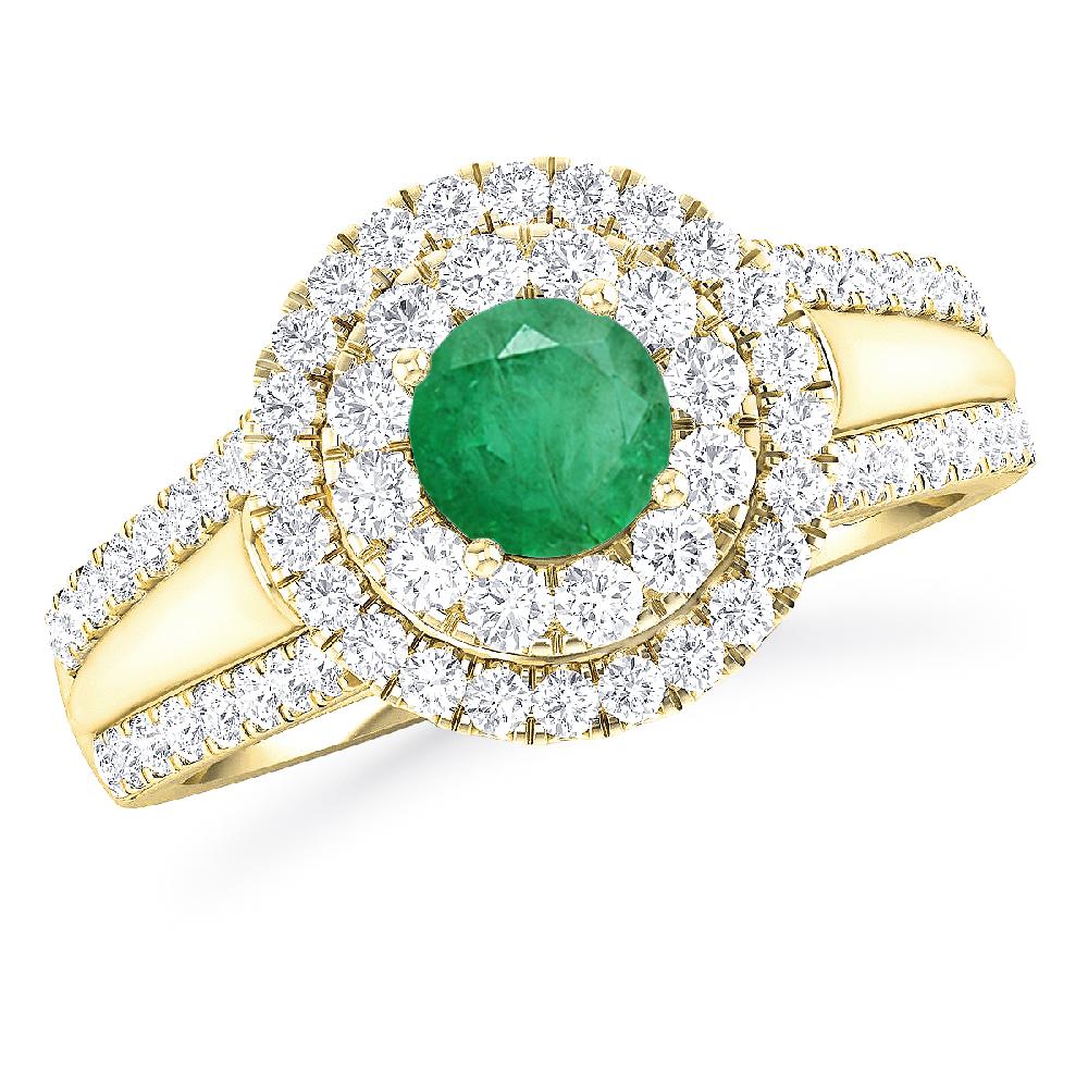 Yellow Gold - Emerald