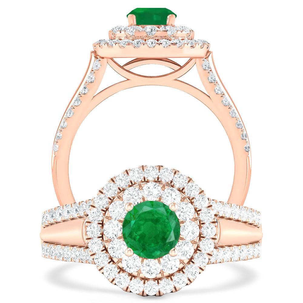 Rose Gold - Emerald