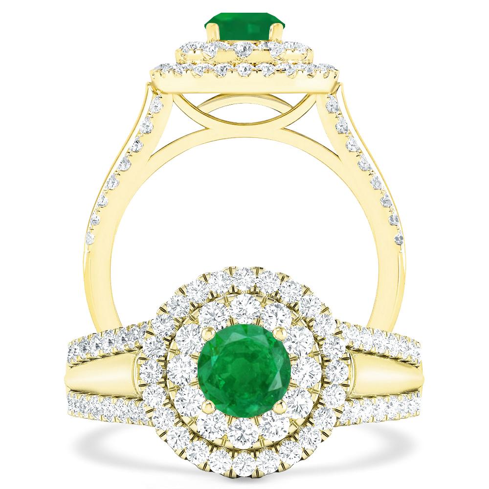 Yellow Gold - Emerald