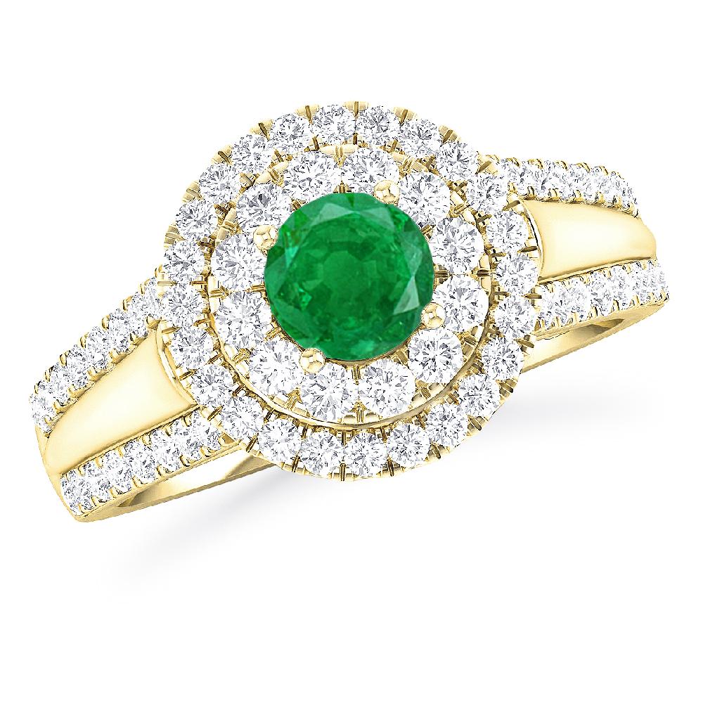 Yellow Gold - Emerald