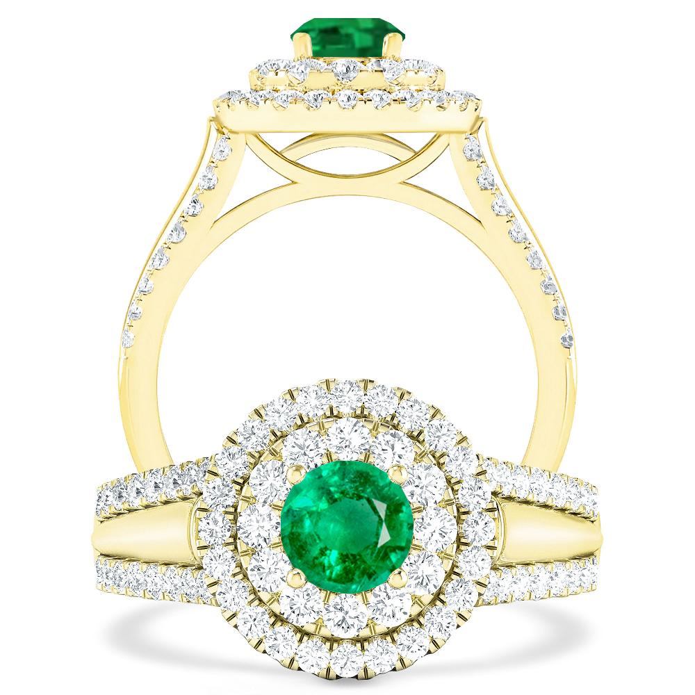 Yellow Gold - Emerald