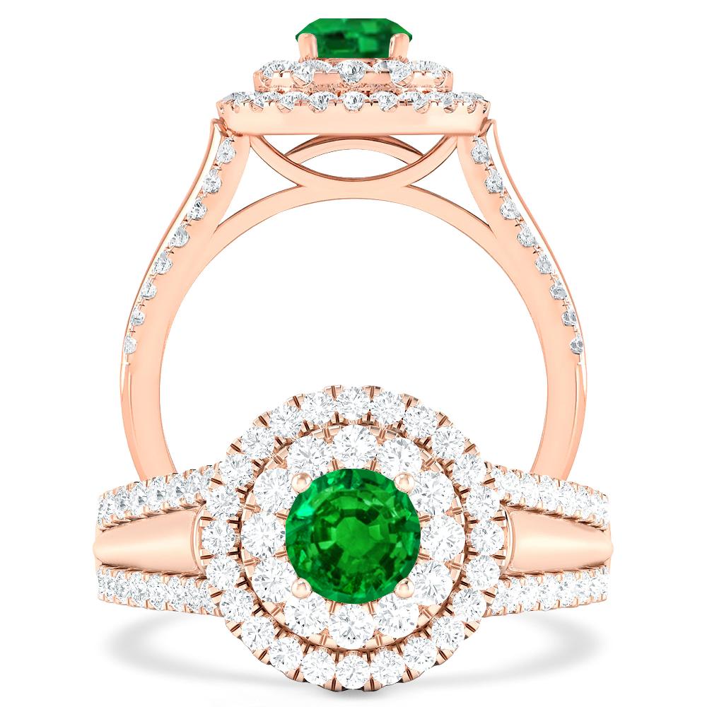 Rose Gold - Emerald