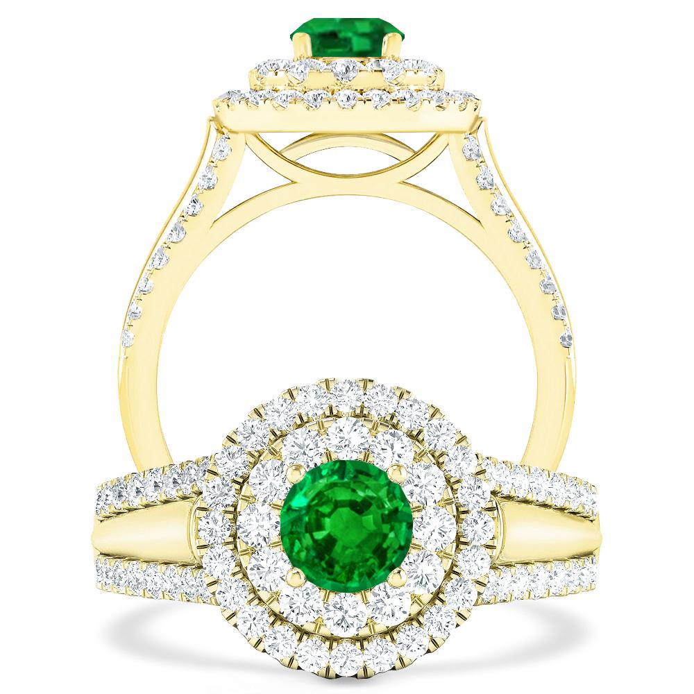 Yellow Gold - Emerald