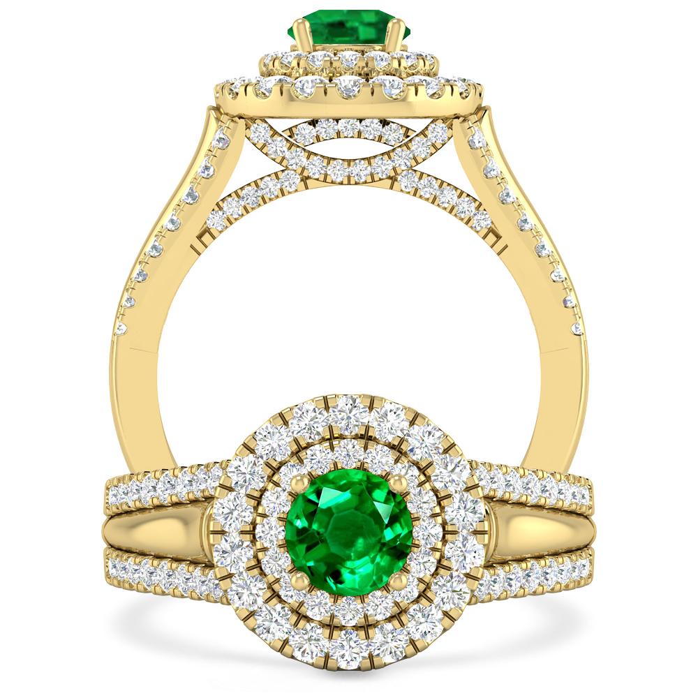 Yellow Gold - Emerald