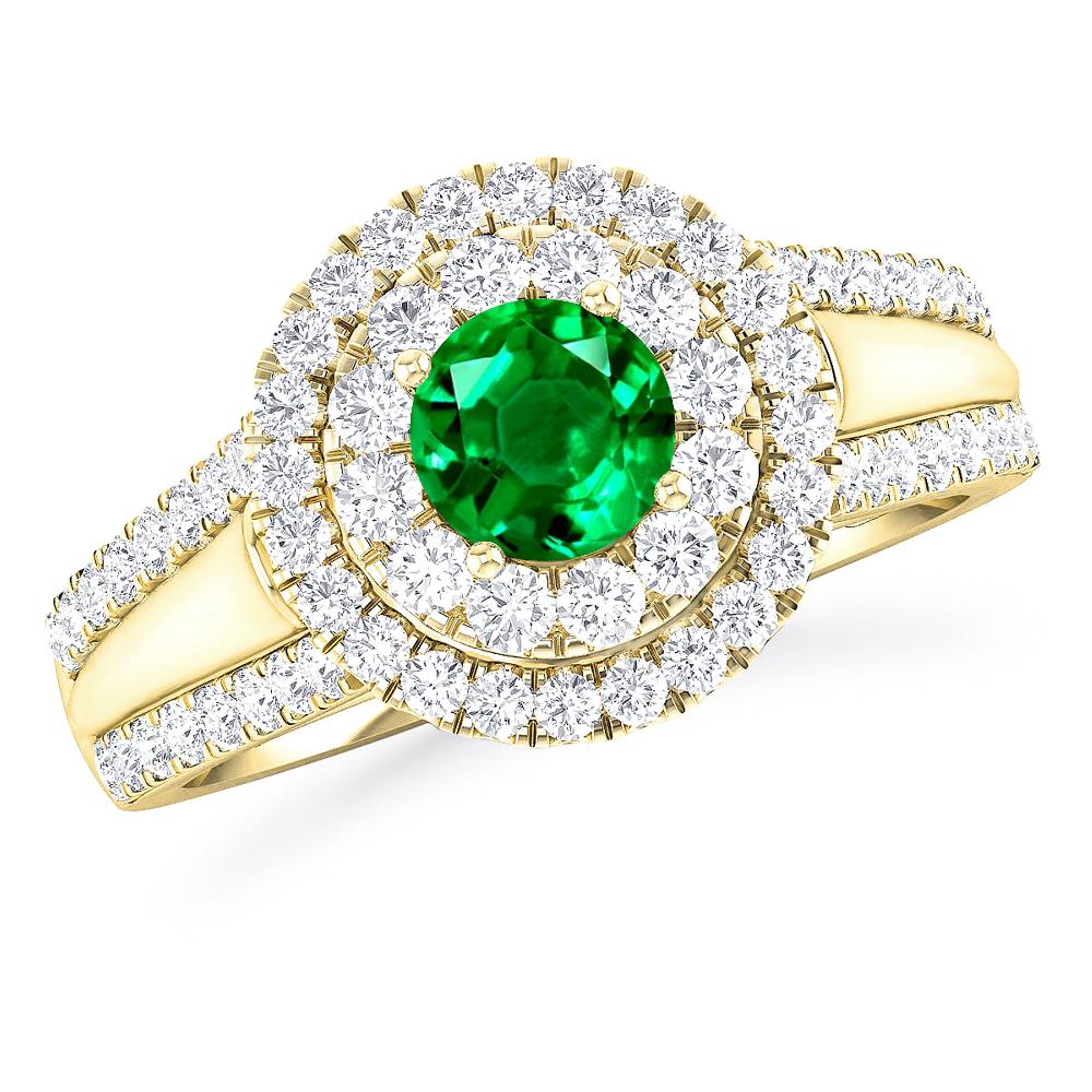 Yellow Gold - Emerald