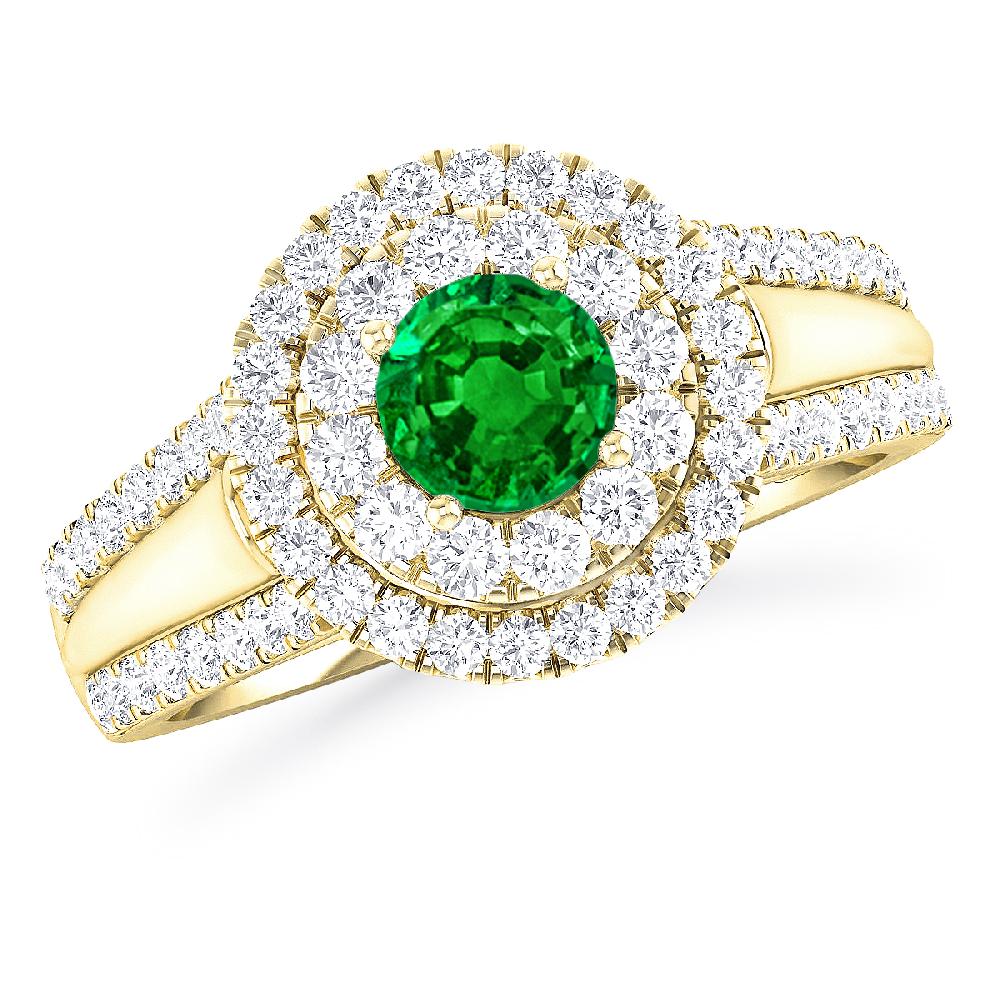 Yellow Gold - Emerald